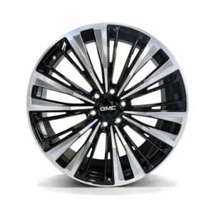 Replica Wheels – 24” – 6x139 – Black / Polished Face – GMC